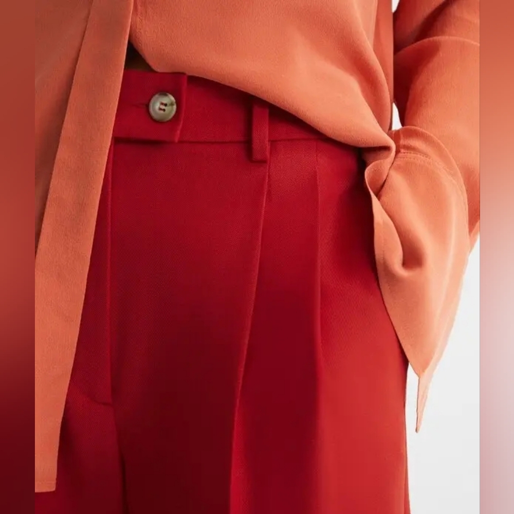 REISS | $245 Kamila Wool Blend Tapered Trousers - Picture 3 of 5